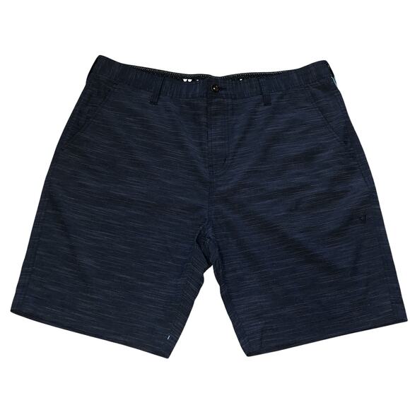 VISSLA Stripe Rope Hybrid Walkshort Men 38 Blue‎ Performance Surf Skate Beach - Picture 1 of 5
